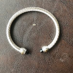 David Yurman .925 black onyx bracelet sterling